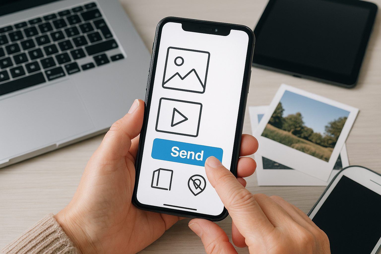 スマホで画像・動画を送るのが不安な人へ｜サイズ調整・位置情報オフ・保存ルール入門
